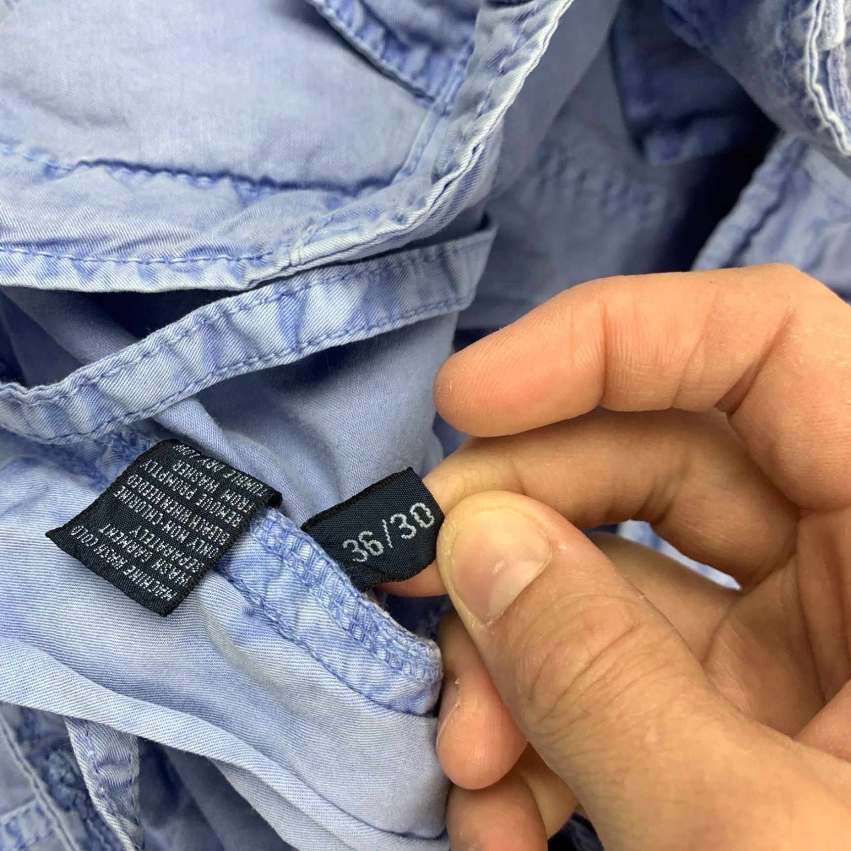 Polo Ralph Lauren Vintage Polo Ralph Lauren Cargo Pants Men 36 Blue Military Grunge 90s Y2K Size US M / EU 48-50 / 2 - 5 Thumbnail