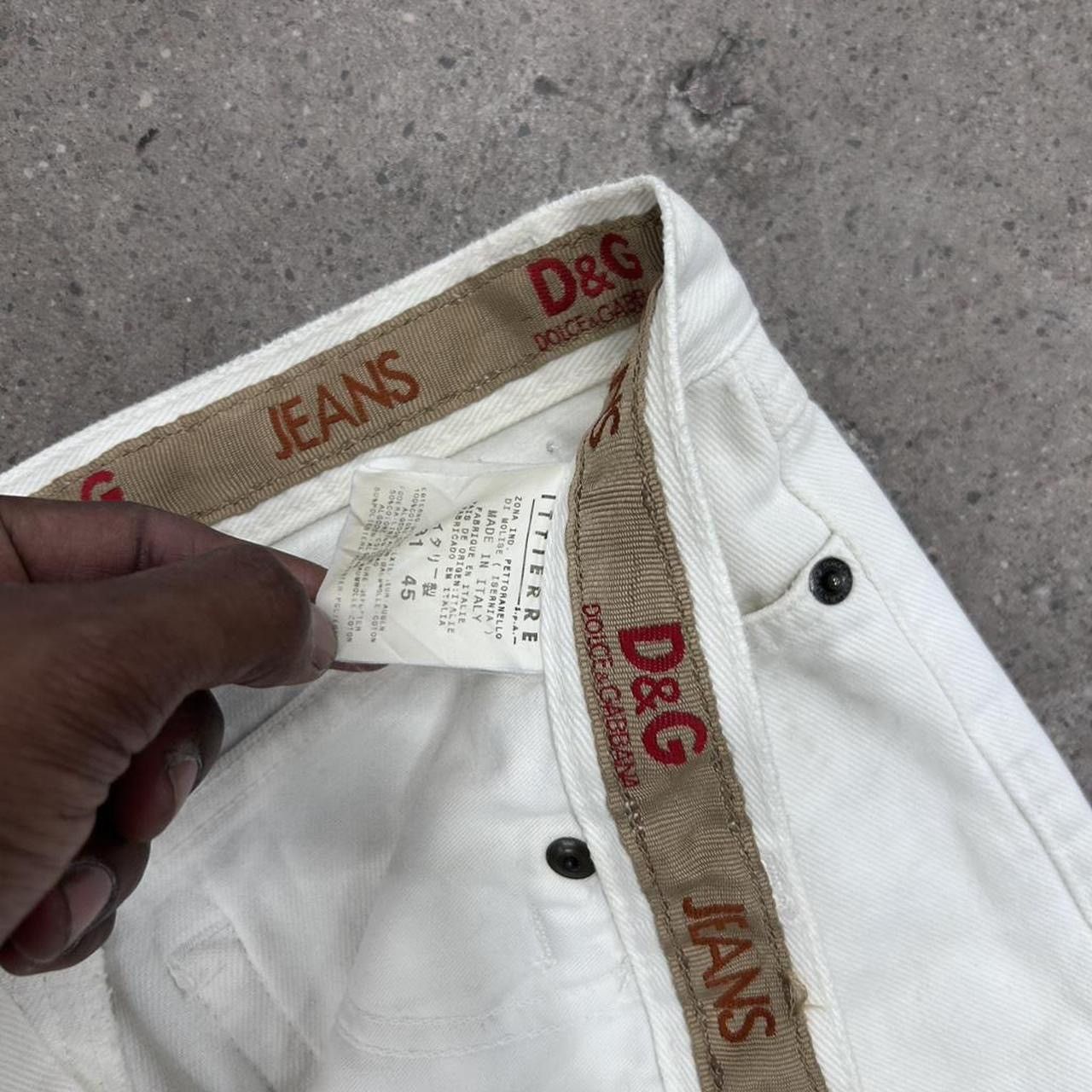 Dolce & Gabbana Dolce & Gabbana flare white jeans vintage size 30 Size 30" / US 8 / IT 44 - 4 Thumbnail