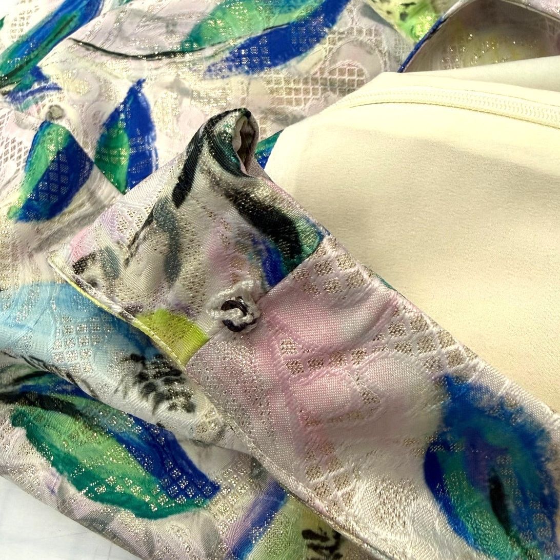 Anthropologie Leifsdottir Anthropologie Metallic Brocade Babydoll Top Sz 2 Size XS / US 0-2 / IT 36-38 - 13 Thumbnail