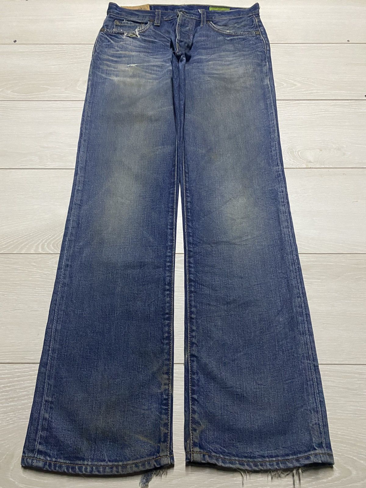 Japanese Brand Vintage Gap California USA Ghost Rider Loose Jeans Size US 31 - 1 Thumbnail