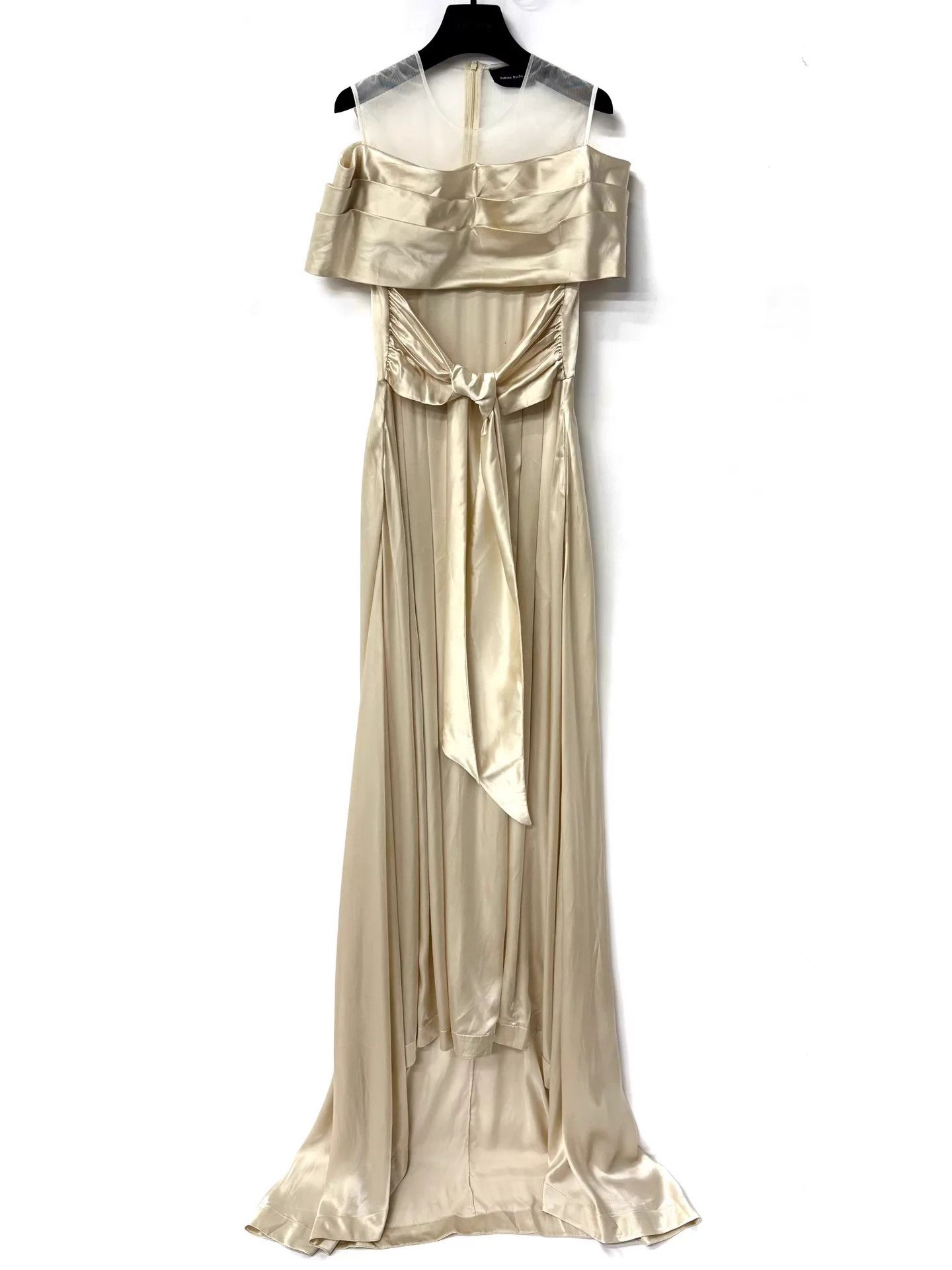 Simone Rocha Simon Rocha AW20 Runway Cream Silk Dress UK6 Size XS / US 0-2 / IT 36-38 - 1 Thumbnail