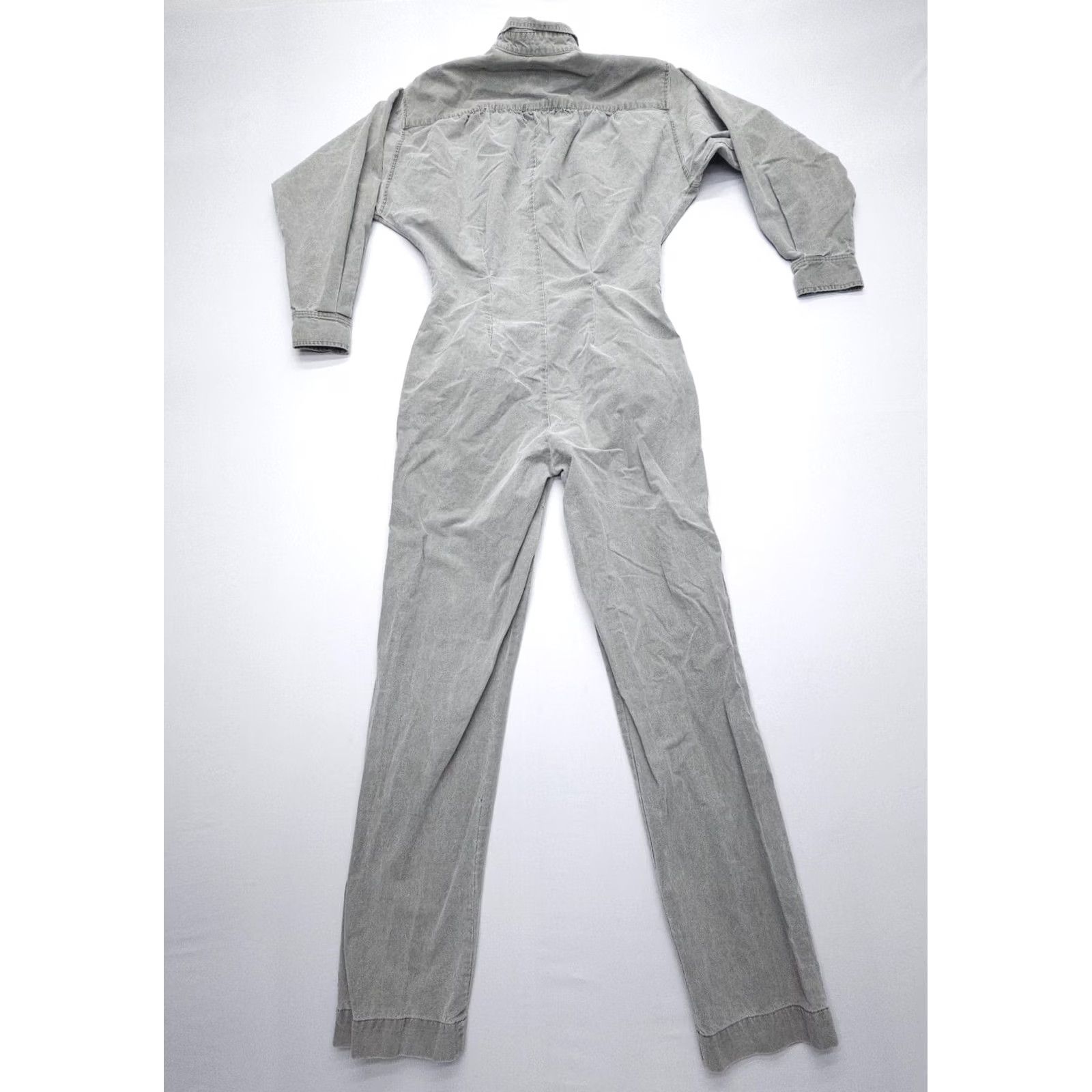 Banana Republic VINTAGE Banana Republic Jumpsuit Shirt One-Piece Women S Green 100% Cotton Safari 70s 80s Regular Size 28" / US 6 / IT 42 - 3 Thumbnail