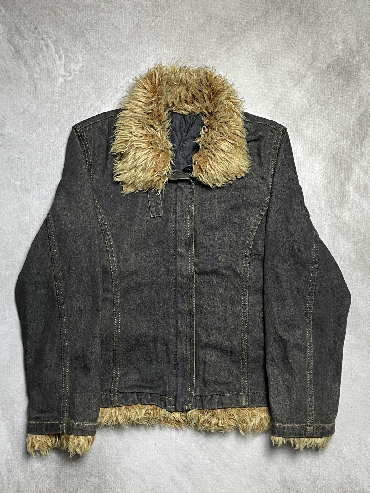 Japanese Brand 2000’s El.Road - Vkei Style Trim Fur Jacket Size US M / EU 48-50 / 2 - 5 Thumbnail