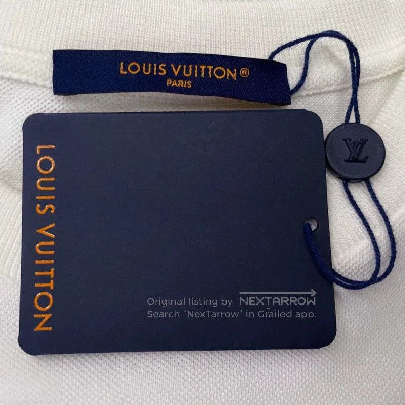 Louis Vuitton LV White Damier Short Sleeve Tee. Size US S / EU 44-46 / 1 - 5 Thumbnail