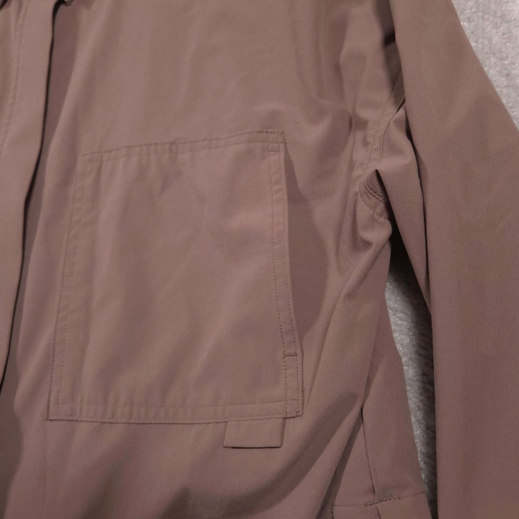 Vintage FLX Shirt Womens Small Brown Solid Stretch Button Up Long Sleeve Utility Casual Size S / US 4 / IT 40 - 6 Thumbnail