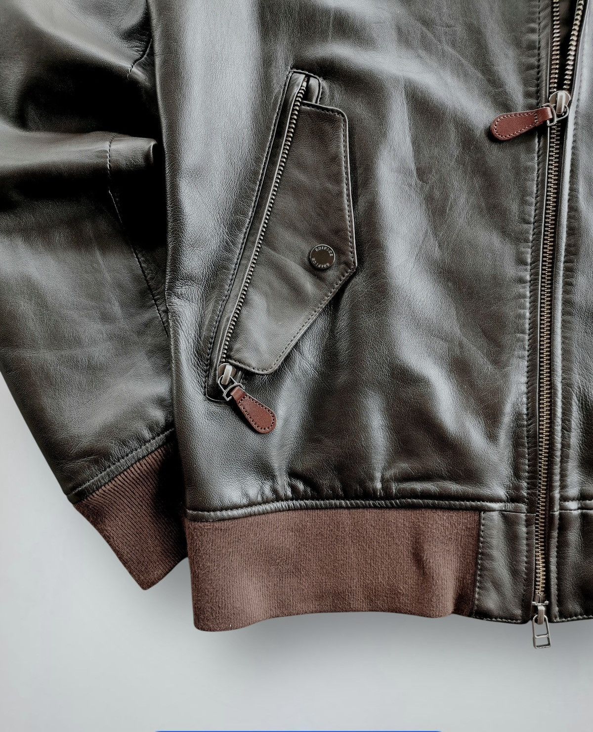 Edifice Japan EDIFICE Leather Bomber Jacket Sheepskin Rare Piece Size US S / EU 44-46 / 1 - 8 Thumbnail