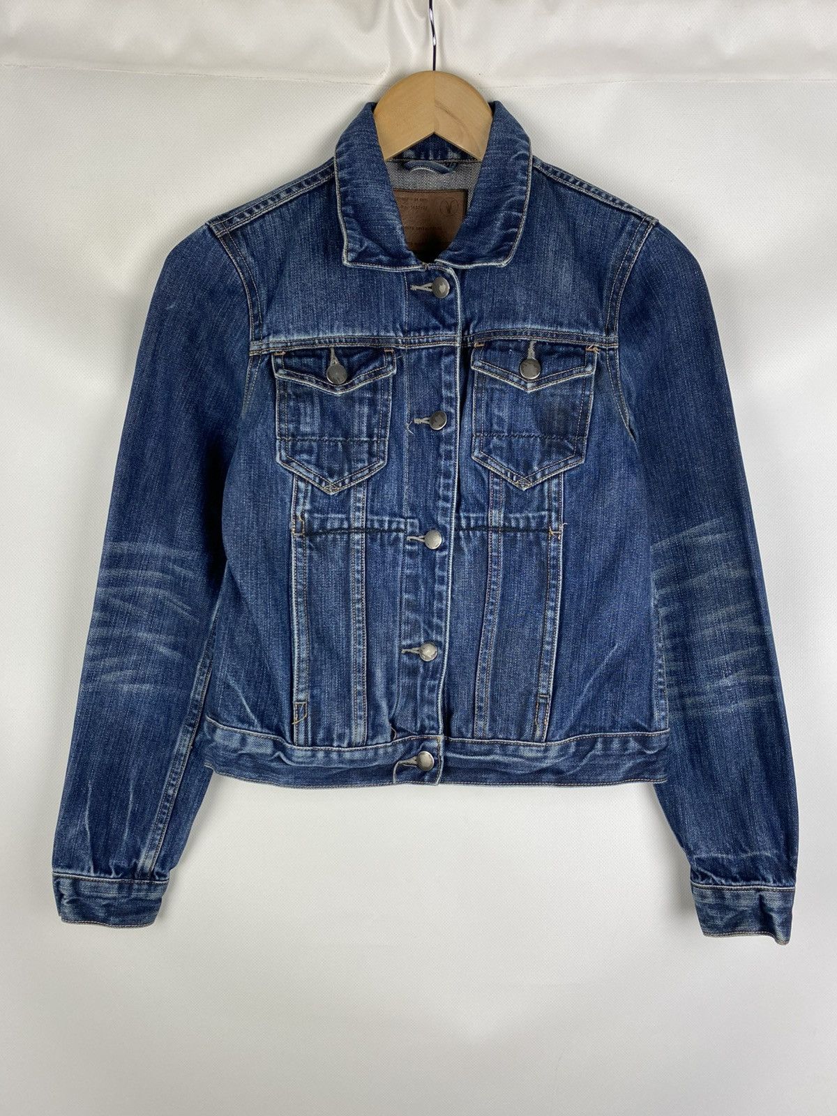 Allsaints × Japanese Brand Allsaints WMNS Easy Trucker ladies selvedge denim jacket Size M / US 6-8 / IT 42-44 - 1 Thumbnail