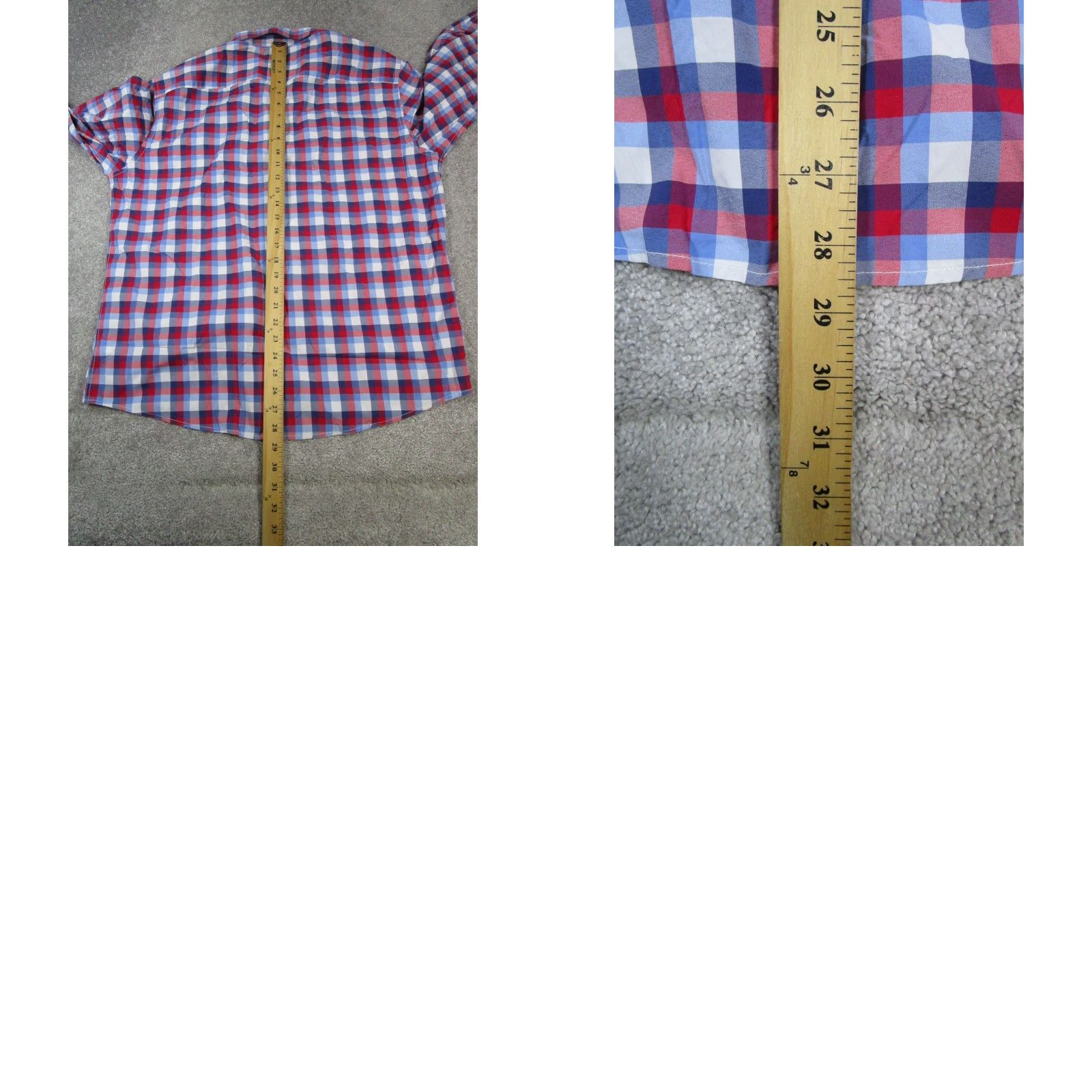 UNTUCKit UNTUCKit Stever Hill Shirt Mens XL Red White Blue Button Up Size US XL / EU 56 / 4 - 8 Thumbnail