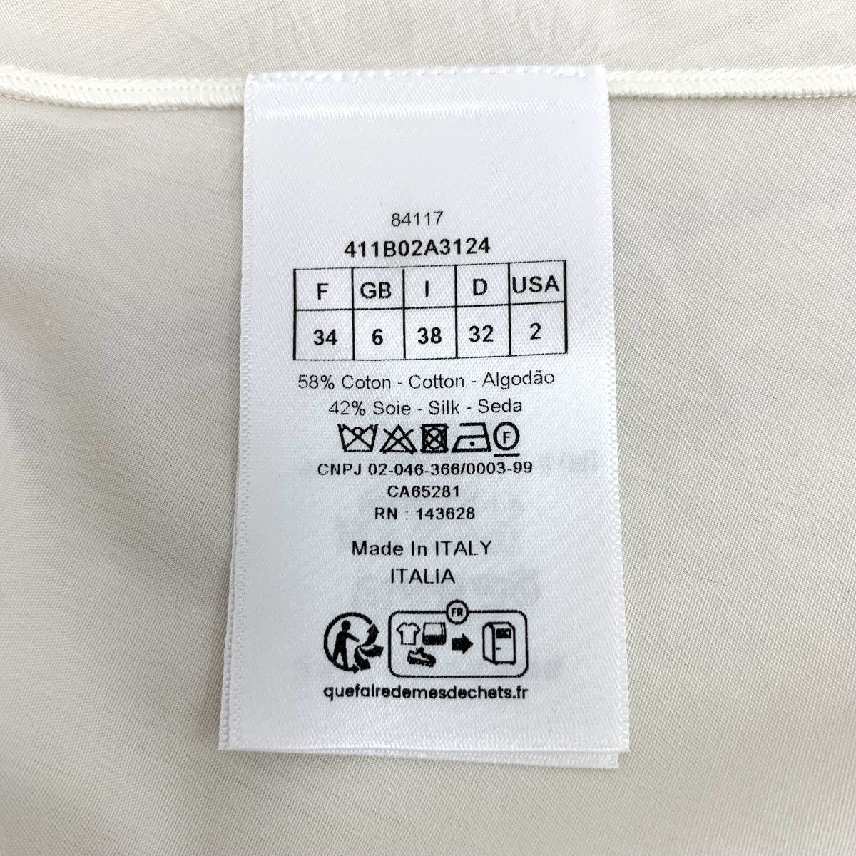Dior Dior Off-white Bee Embroidery Short Sleeve Shirt K26WX Size XXS / US 00 / IT 34 - 8 Thumbnail