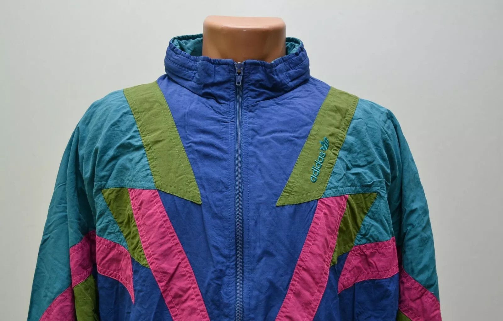 Adidas ADIDAS VINTAGE 1980'S FOOTBALL JACKET JERSEY ADIDAS SIZE L Size US L / EU 52-54 / 3 - 4 Thumbnail