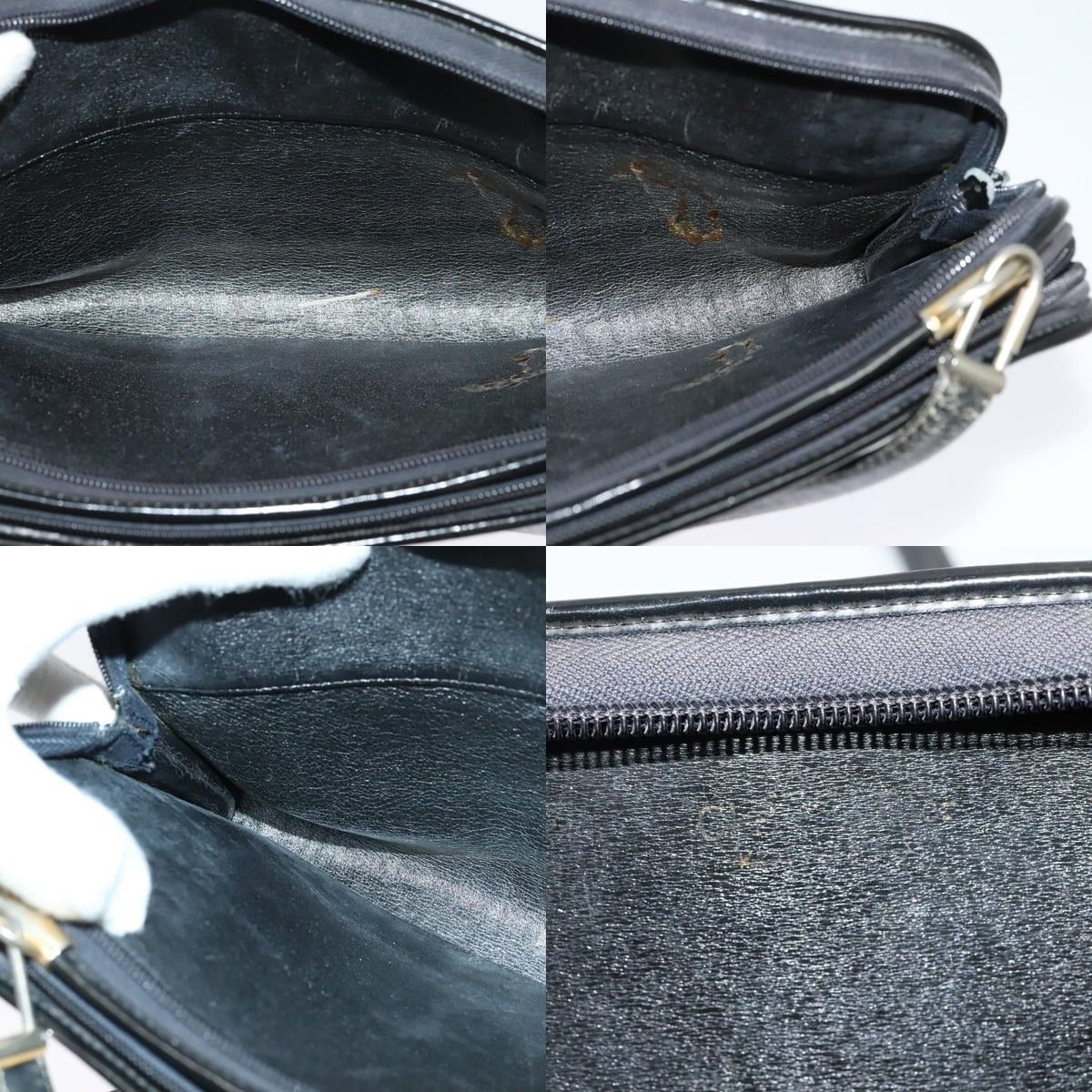 Dior DIOR Trotter Canvas Shoulder Bag Navy Gold Size ONE SIZE - 11 Thumbnail