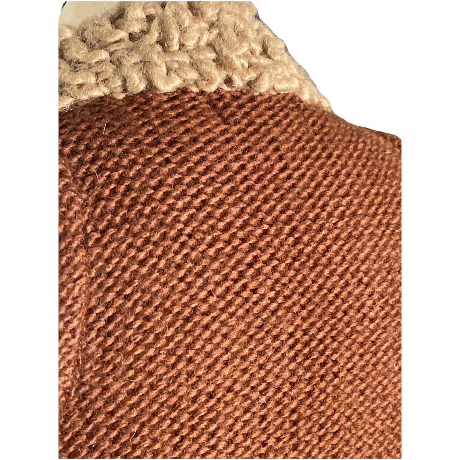 Zara TRF Zara Sherpa / Wool Vest Knitted Brown and Tan Medium Size XS / US 0-2 / IT 36-38 - 5 Thumbnail