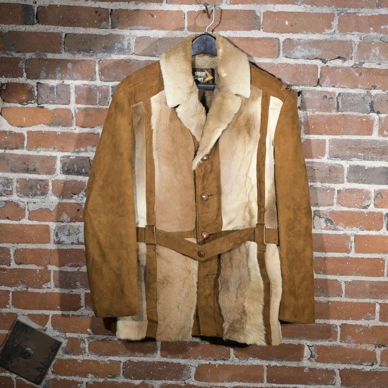 Vintage Vintage Robert Lewis Kangaroo Fur Jacket Brown 70s Western R Size US M / EU 48-50 / 2 - 1 Thumbnail