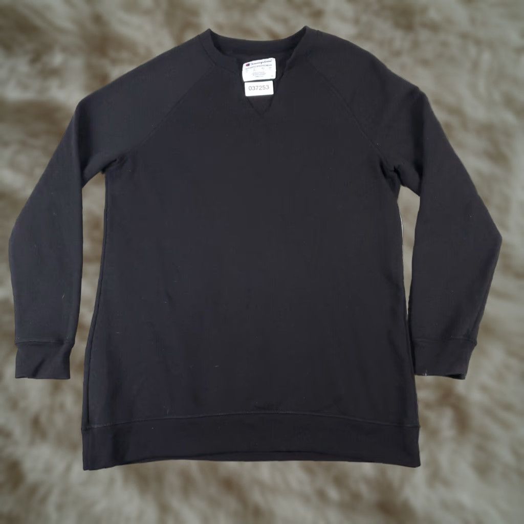 Champion Champion Black Long Sleeve Pullover Sweater Women's Medium Fleece Size M / US 6-8 / IT 42-44 - 1 Thumbnail