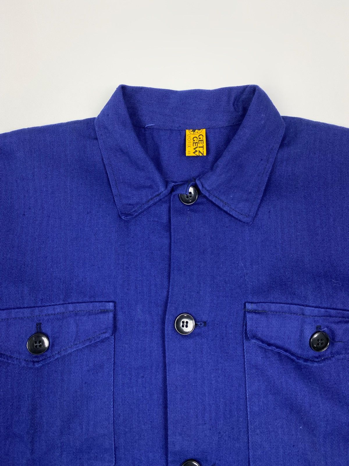 Vintage 1970’s Vintage Getzner HBT Two Pocket Boxy Work Jacket Size US M / EU 48-50 / 2 - 2 Thumbnail