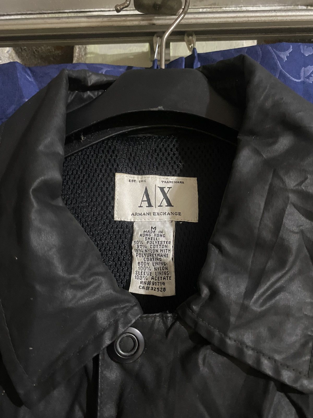 Designer × Other 🔥LEATHER JACKET BY ARMANI EXHANGE🔥 Size US M / EU 48-50 / 2 - 2 Thumbnail
