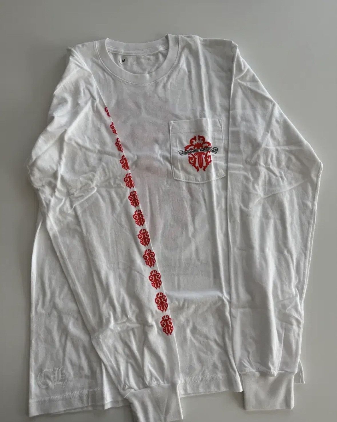 Chrome Hearts Red Vine Dagger Longsleeve Tee Size US M / EU 48-50 / 2 - 2 Thumbnail