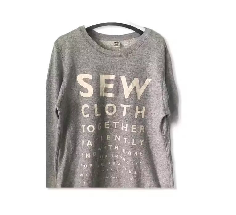 Japanese Brand × Uniqlo Uniqlo Spellout Sweatshirts Size US L / EU 52-54 / 3 - 2 Thumbnail