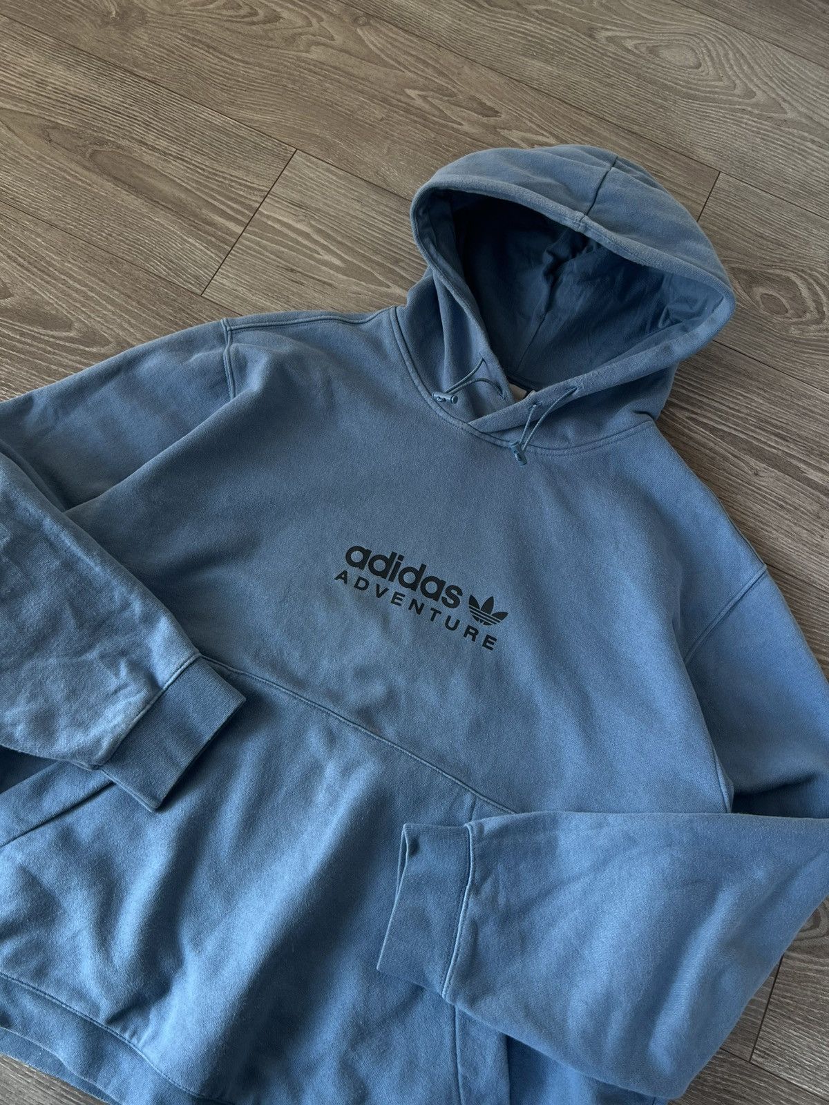 Adidas ‼️Adidas Adventure EQT Big Logo Regular Hood Hoodie ‼️ Size US XXL / EU 58 / 5 - 11 Thumbnail