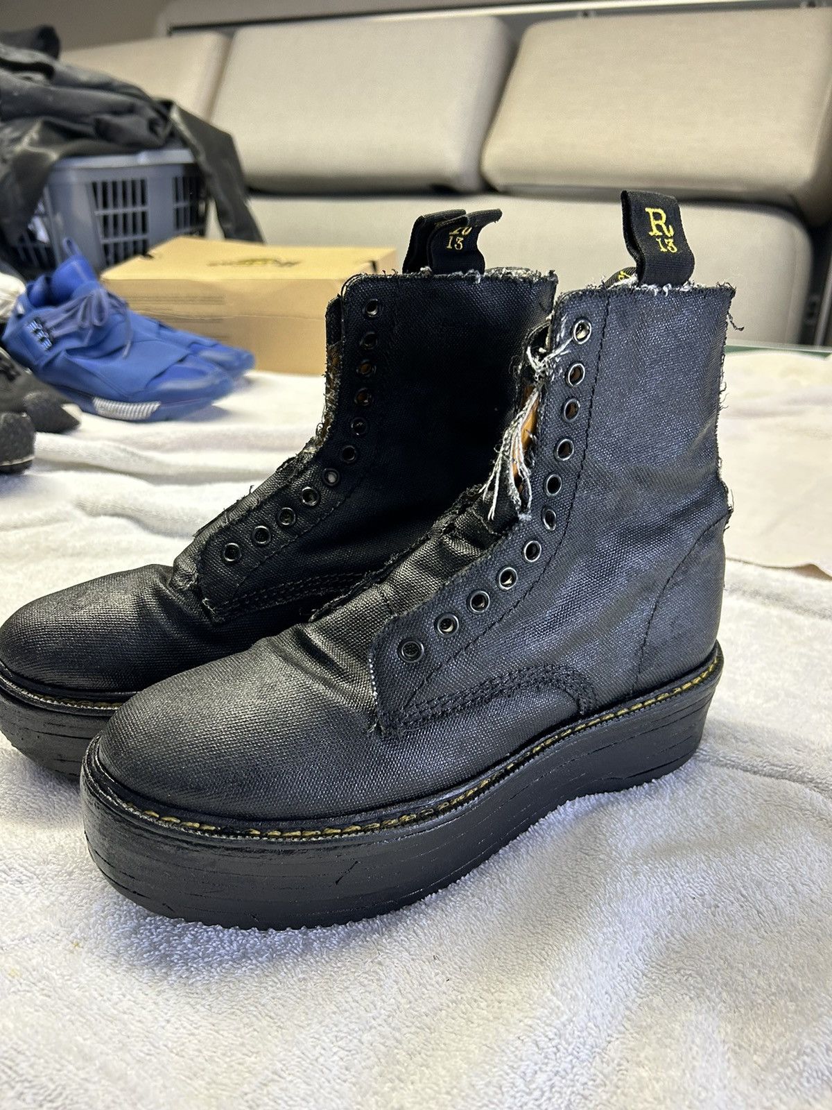 image of R13 Black Boots Size 10 Us, Women's
