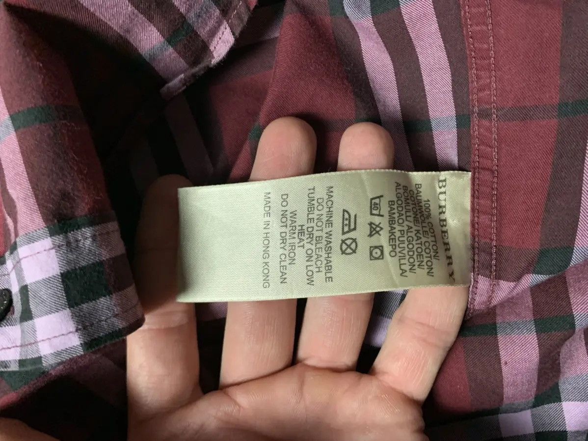 Burberry Vintage plaid Burberry shirt long sleeves red rare S Size US S / EU 44-46 / 1 - 8 Thumbnail