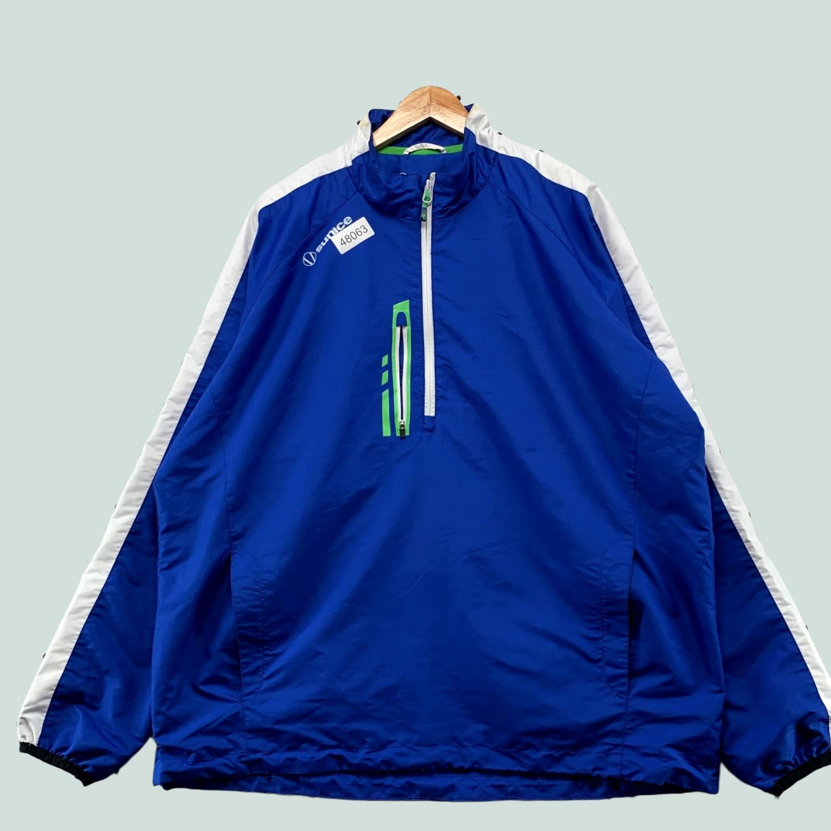 Vintage Sunice Golf Windbreaker Jacket Mens XL Blue Lightweight 1/2 Zip Pullover Windbreaker Jacket Size US XL / EU 56 / 4 - 1 Thumbnail