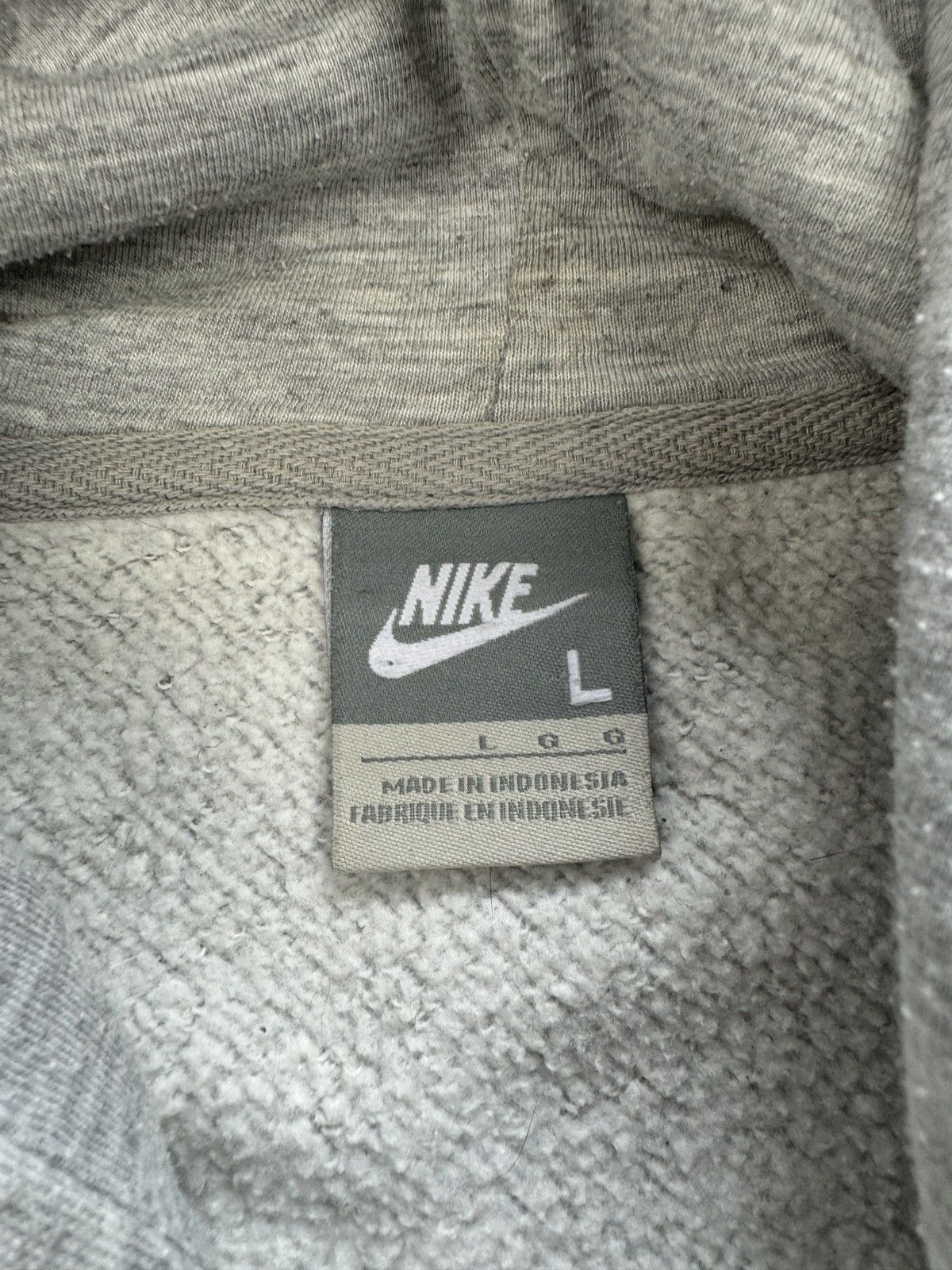 Nike × Vintage Nike Football boxy hoodie vintage rap skate grey logo swoosh Size US L / EU 52-54 / 3 - 7 Thumbnail