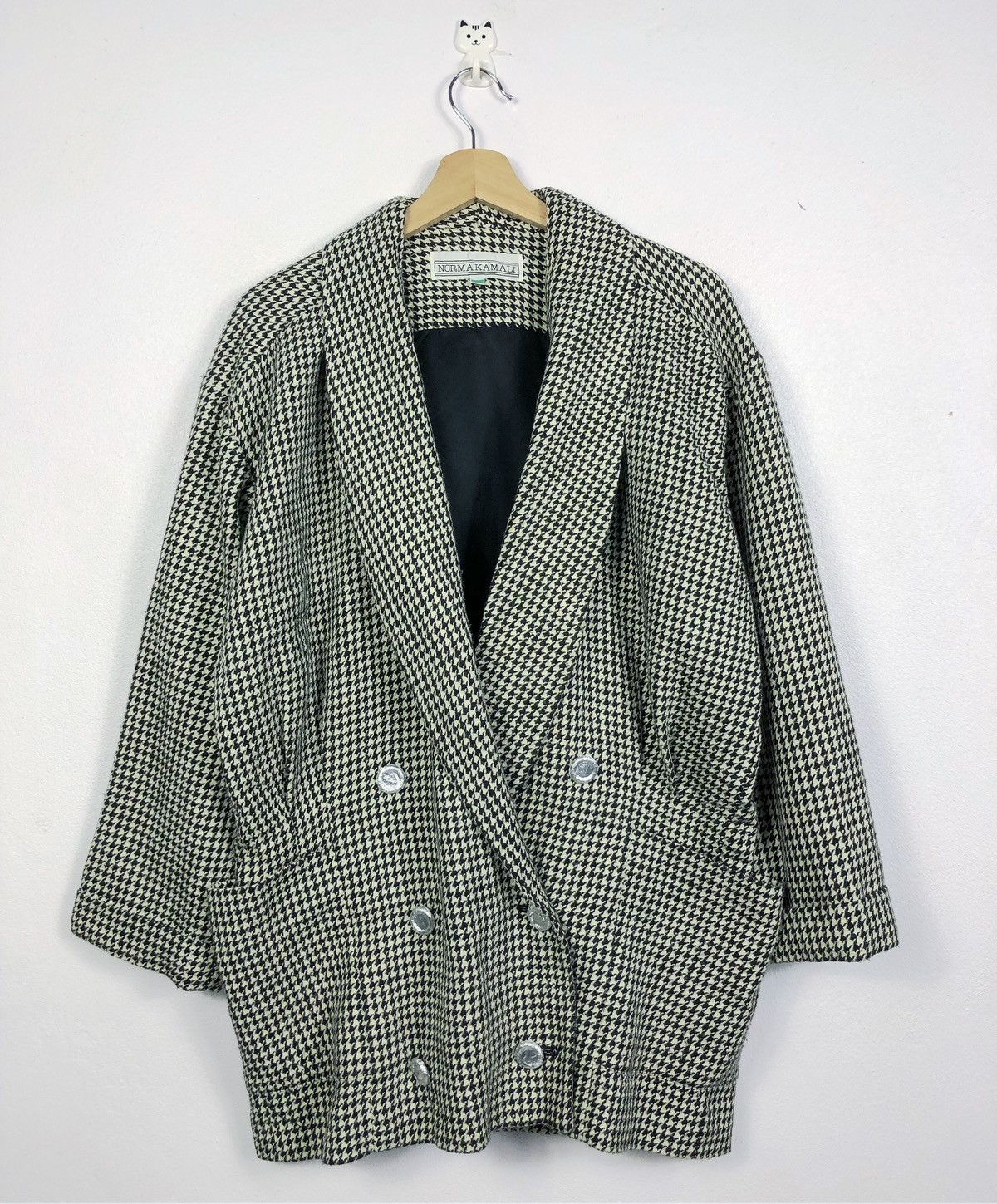 Rare Vintage Norma Kamali Wool Jacket Coat