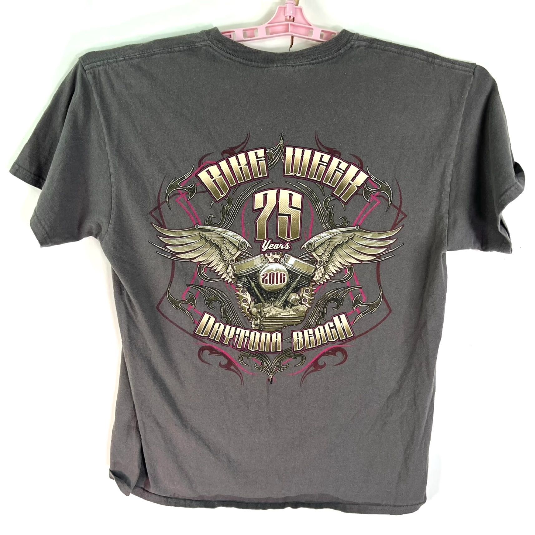 Gildan VINTAGE Harley-Davidson Daytona Bike Week 2016 T-Shirt Mens Size L Gray Biker Motorcycle 90s Size US L / EU 52-54 / 3 - 5 Thumbnail