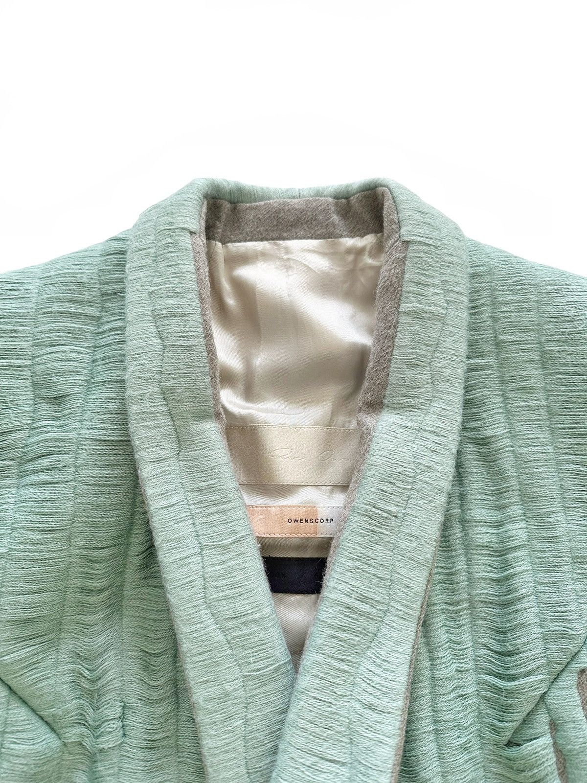 Rick Owens 2016 Mastodon Pearl Blue Vomit Coat Single Vented Coat Size US XS / EU 42 / 0 - 4 Thumbnail