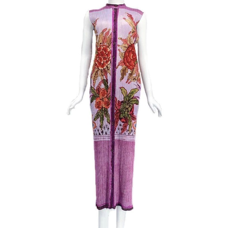 Issey Miyake Issey Miyake Peony Chinese-style dress Size M / US 6-8 / IT 42-44 - 5 Thumbnail
