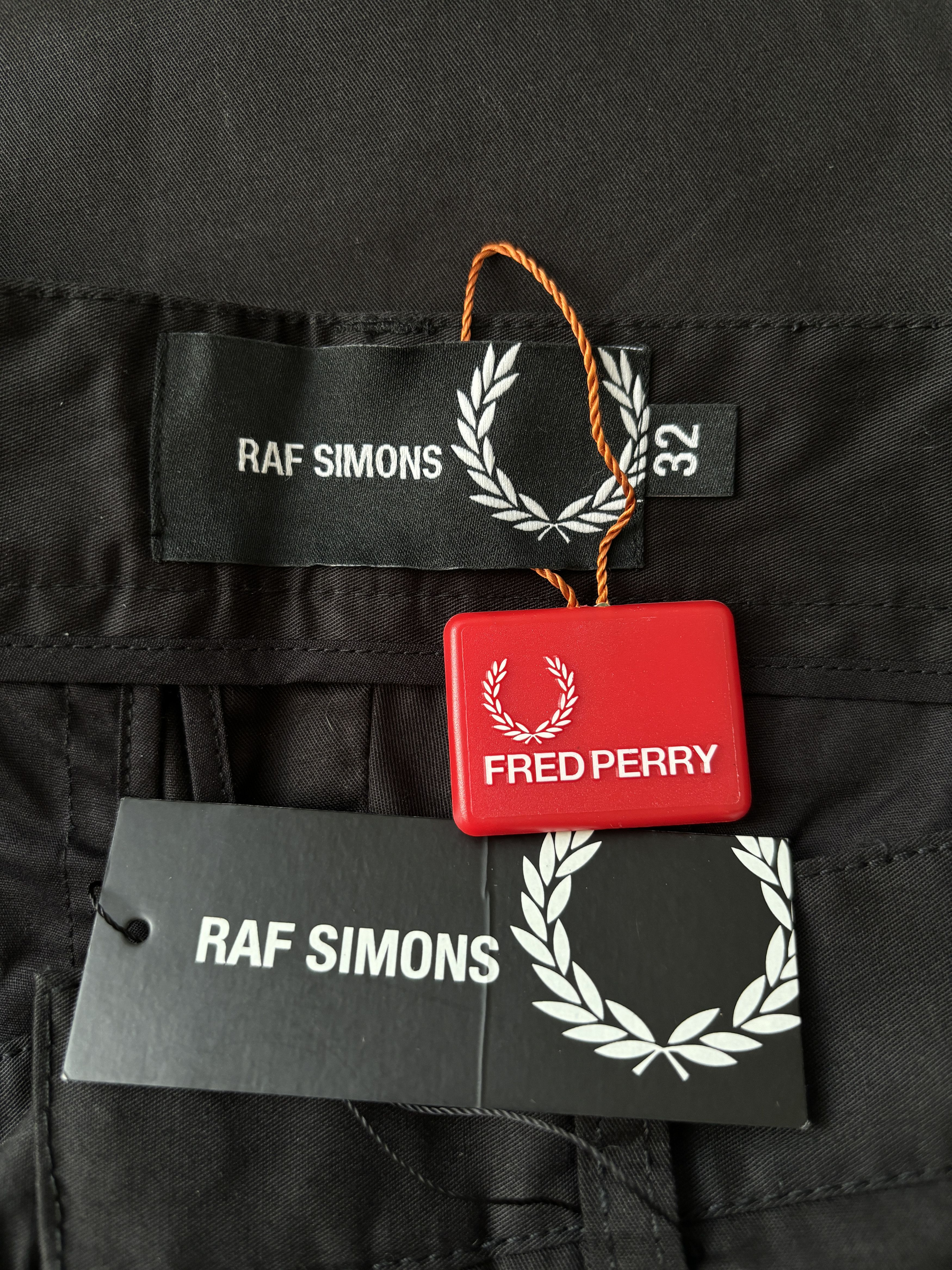 Fred Perry × Raf Simons ⚡️QUICK SALE⚡️Raf Simons x Fred Perry Black Pants Trousers Size US 32 / EU 48 - 3 Thumbnail