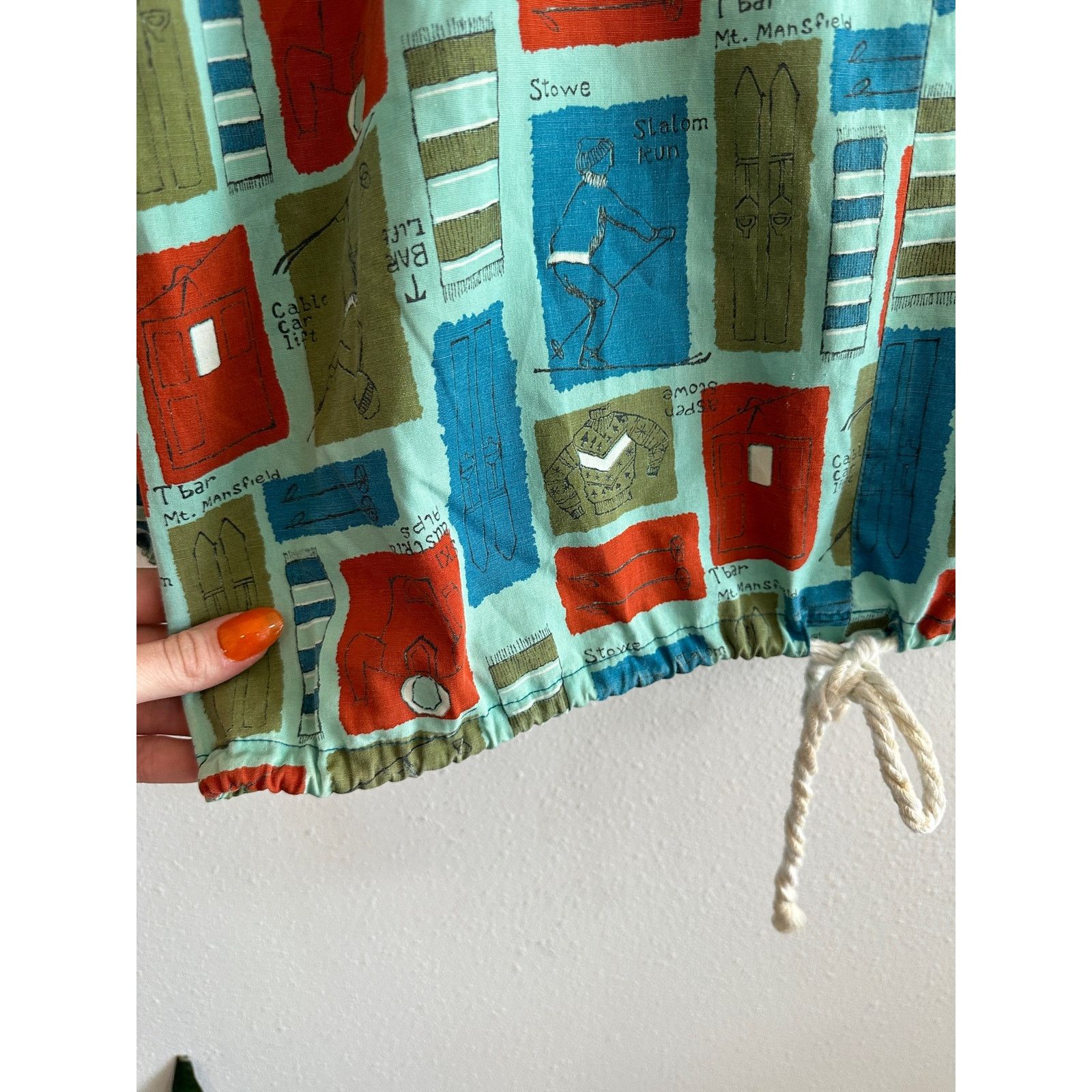Other 60s Handmade Ski Theme Pullover Size US M / EU 48-50 / 2 - 7 Thumbnail