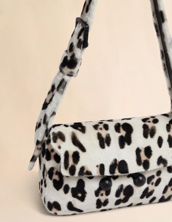 Marni o1w1db10326 Size: OS/Animal Print Shoulder Bag in White Size ONE SIZE - 2 Thumbnail