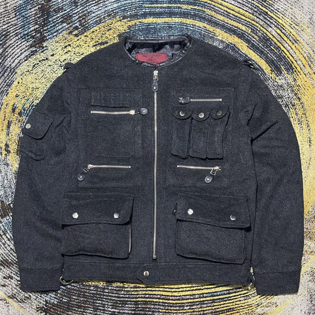 image of Vintage Hundred Club Search Destroy And Anarchy in Grey, Men's (Size Large)