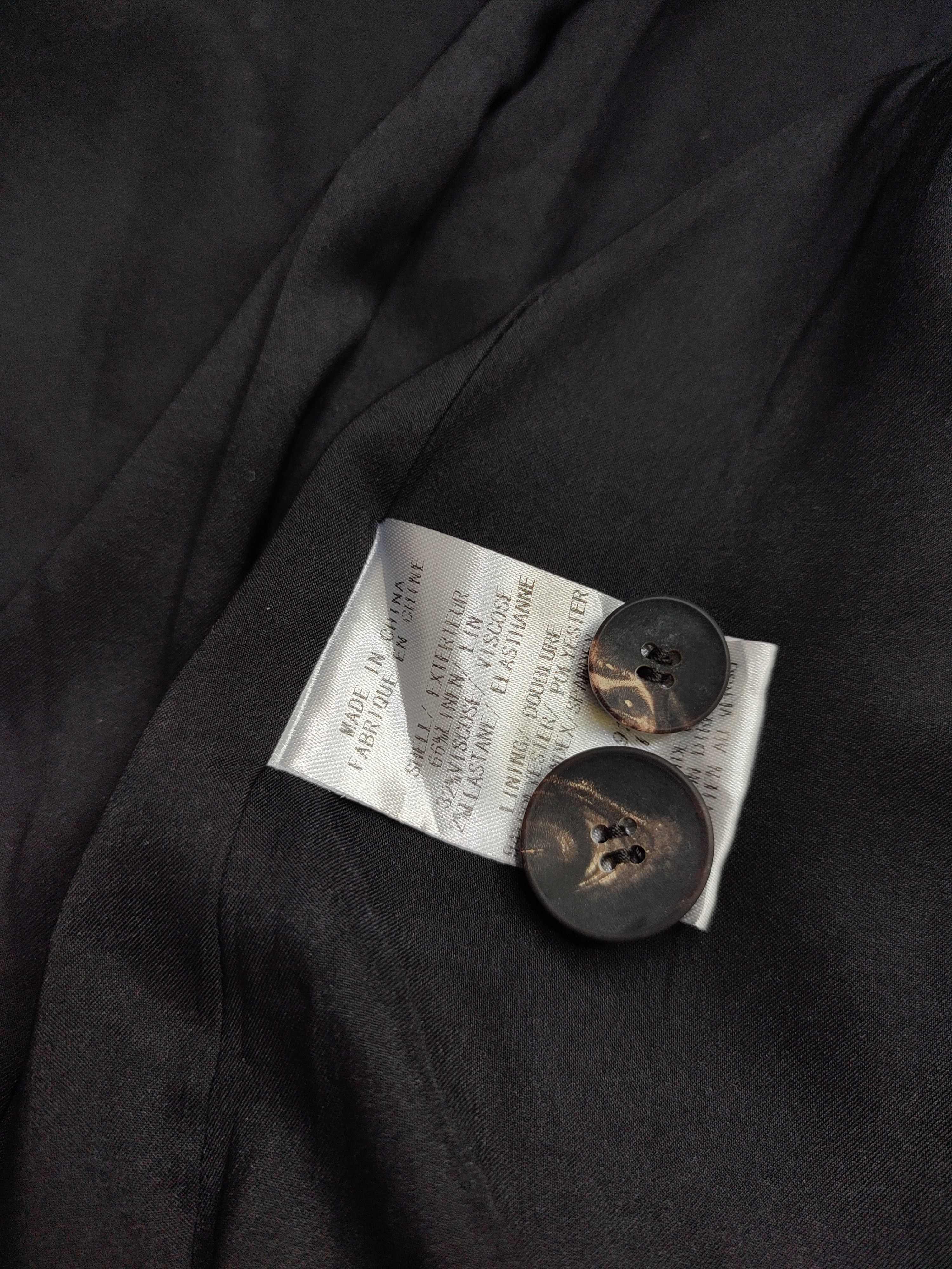 Helmut Lang 00s Helmut Lang- Asymmetrical Wrap Minimalist Blazer Jacket Size S / US 4 / IT 40 - 5 Thumbnail