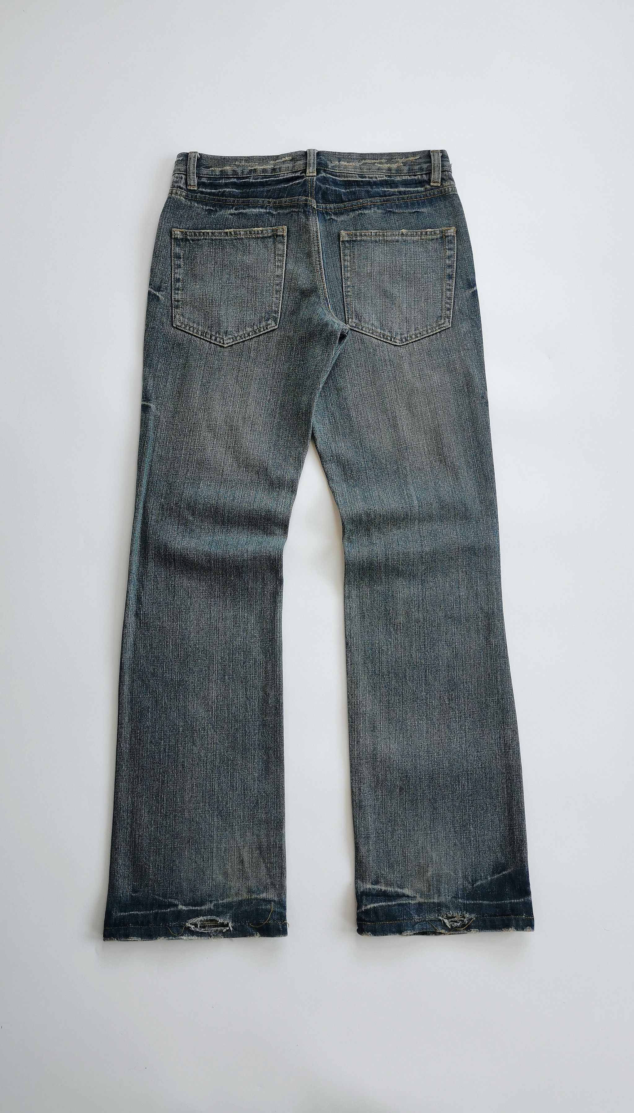 Kapital Nouveau Brillant Homme Patches Flare Denim Jeans 32x33 Size US 31 - 5 Thumbnail