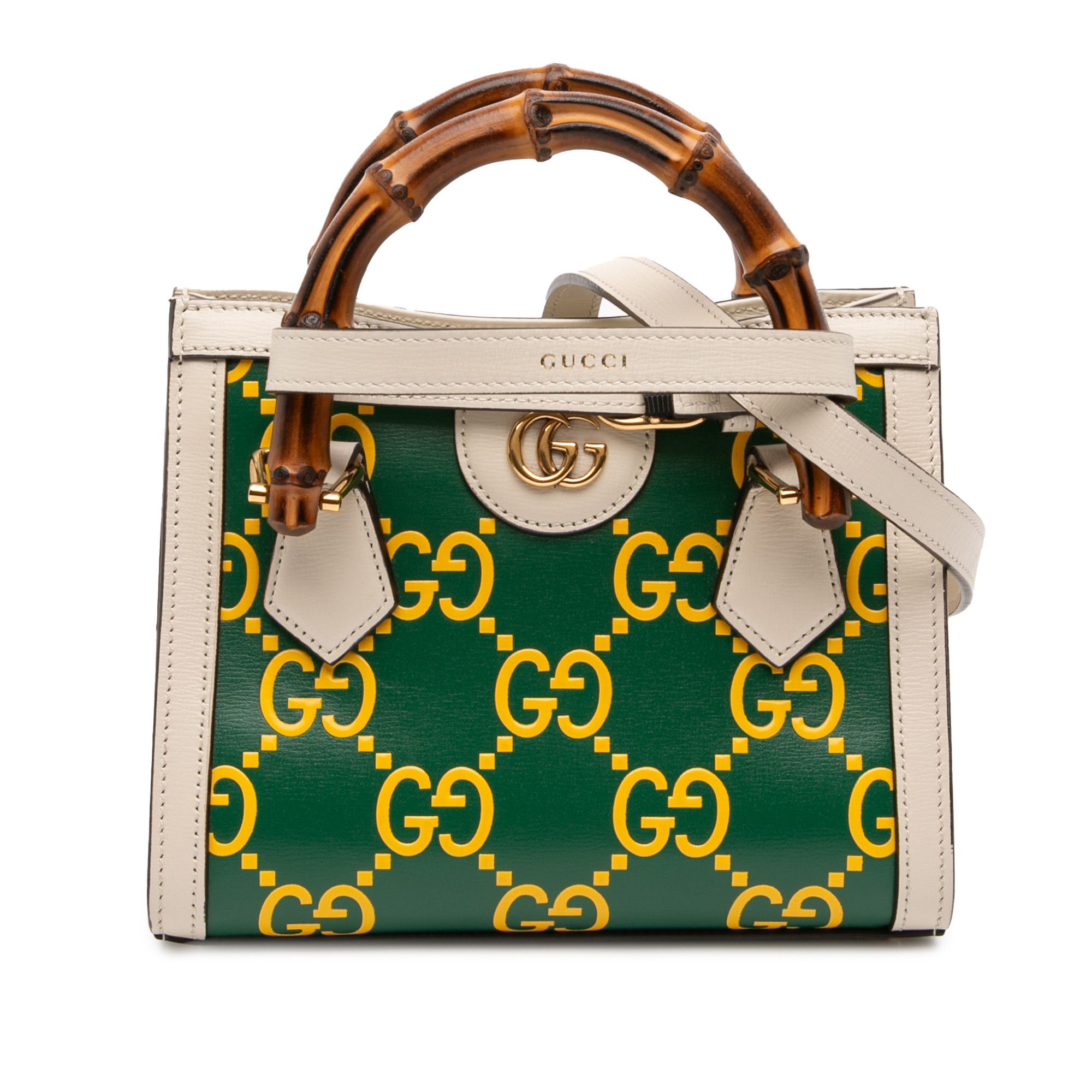 Gucci Gucci Mini Leather Bamboo GG Diana Satchel Size ONE SIZE - 1 Thumbnail