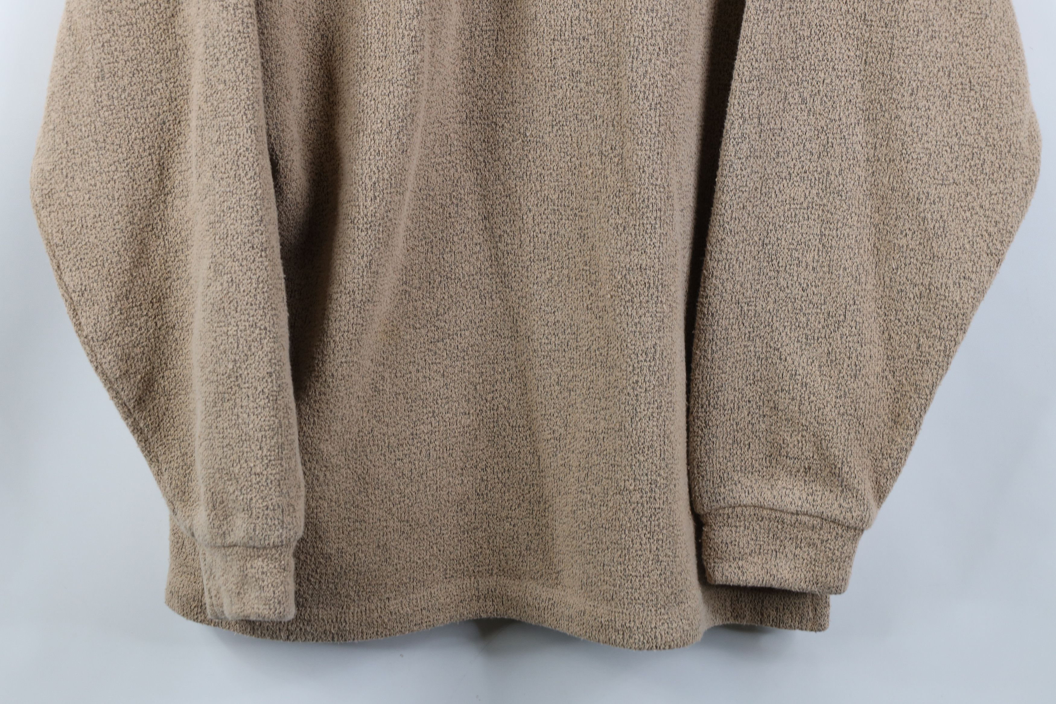 Vintage Vintage 90s Streetwear Blank Knit 1/4 Half Zip Sweater USA Size M / US 6-8 / IT 42-44 - 3 Thumbnail