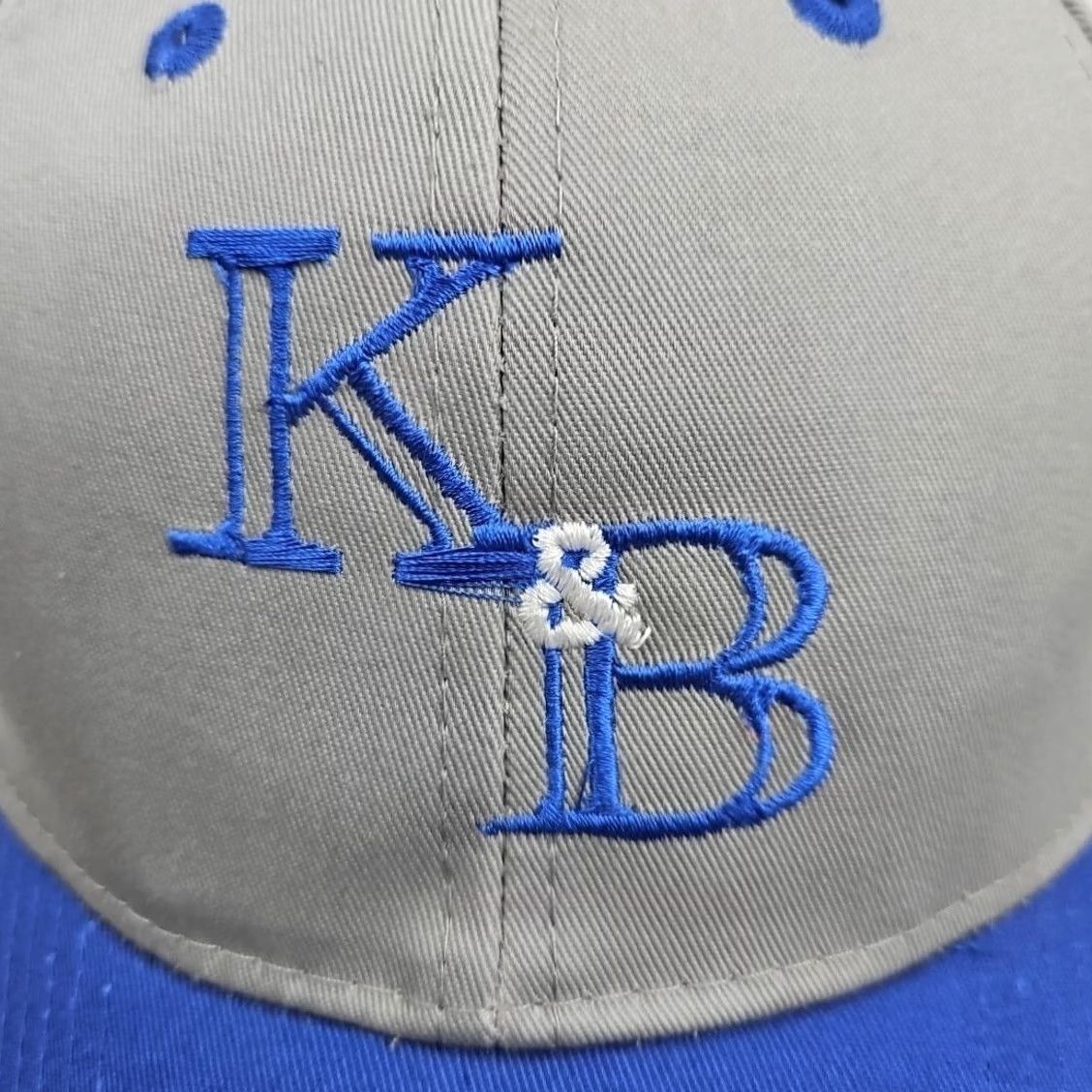 Vintage K&B Transportation Trucker Cap Adjustable Gray Blue Hat Trucker Hat Men Adjustable Cap Cotton Polyester Denim Otto Quality Headwear Size ONE SIZE - 6 Thumbnail