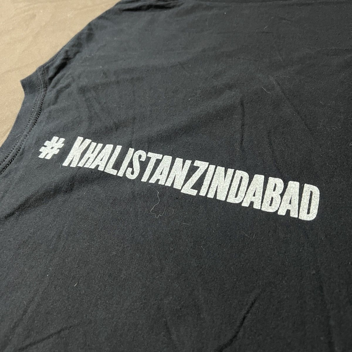 Vintage Vintage Y2K Khalistan Zindabad Tee XL AK47 Gun graphic Size US XL / EU 56 / 4 - 5 Thumbnail