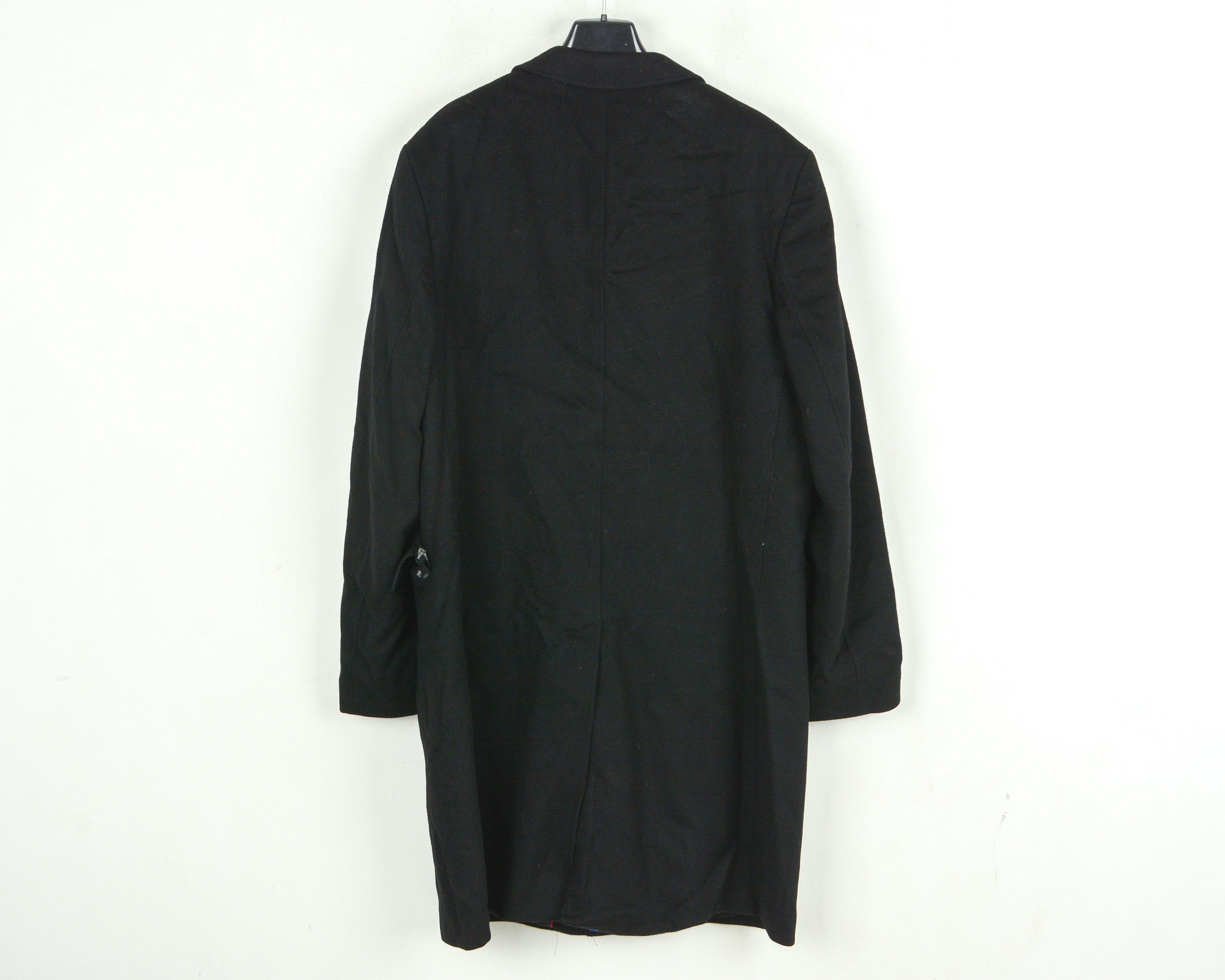 Oscar Jacobson Wool Jacket UK 42 US Car Over Coat Trench Black EU 52 Size US L / EU 52-54 / 3 - 4 Thumbnail
