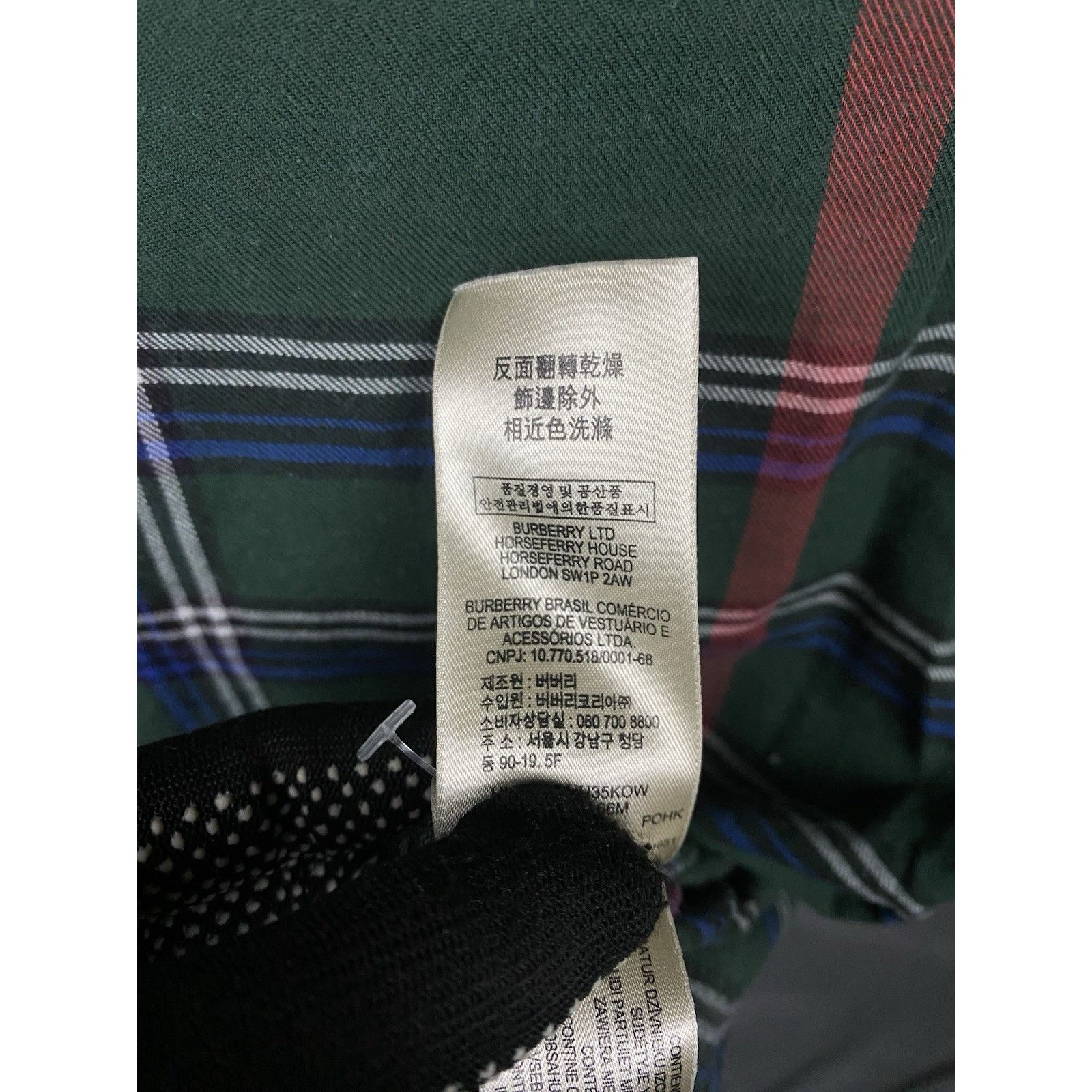 Burberry Burberry Brit Nova Check Men's Green Checked Longsleeve Flan Size US XL / EU 56 / 4 - 15 Thumbnail
