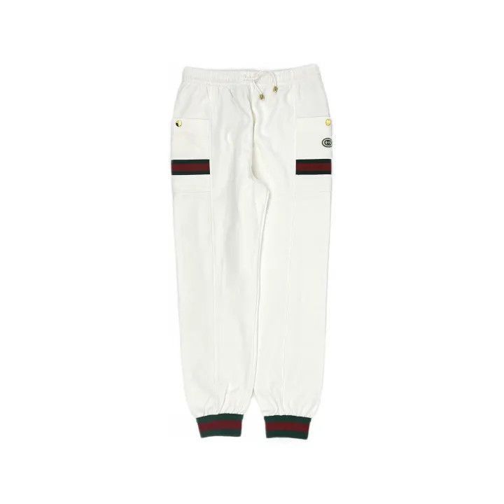 Gucci Gucci Men's Knitted Jogger Pants in Ivory-2507 Size US 30 / EU 46 - 8 Thumbnail