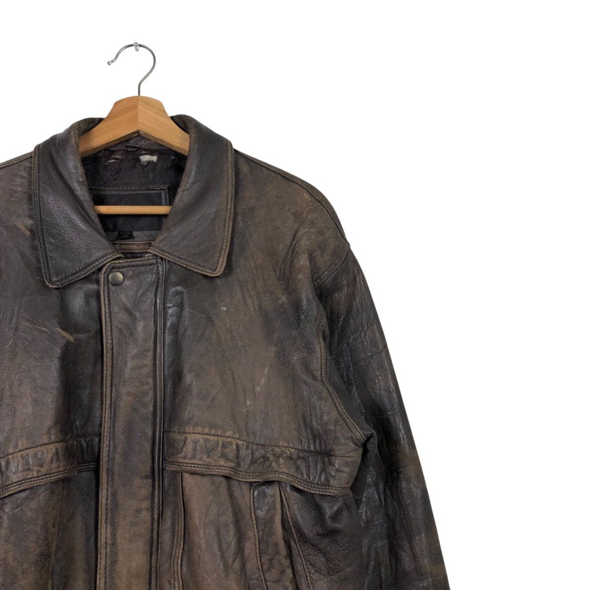Issey Miyake 📌Vintage Biker Leather Jacket D' Homme A Homme Blanket Size US M / EU 48-50 / 2 - 8 Thumbnail