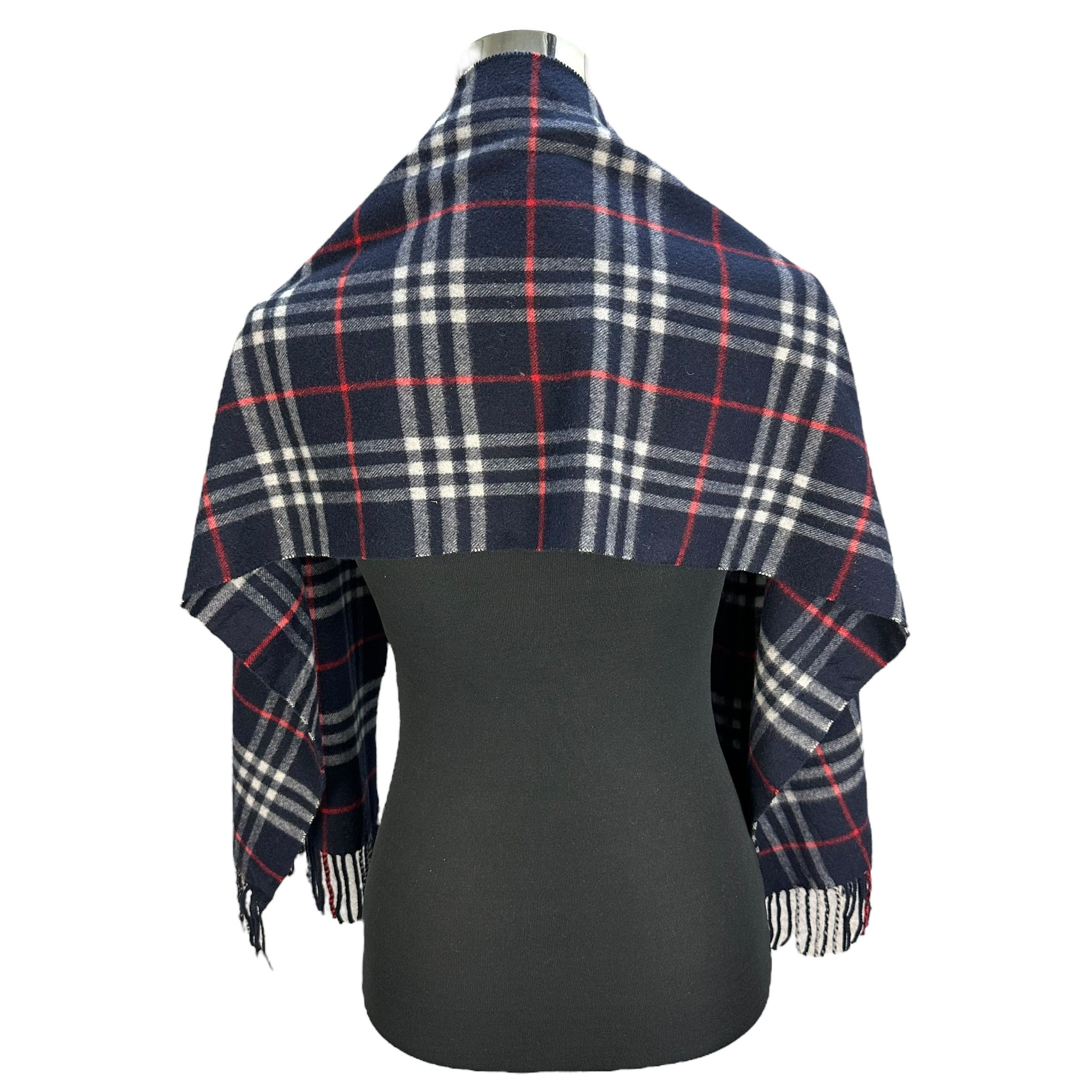 Burberry Vintage 90’s BURBERRY'S Checked Cashmere Muffler #A62-1484 Size ONE SIZE - 4 Thumbnail