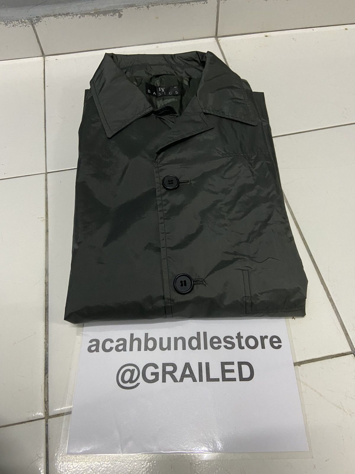 Issey Miyake IY BASICS BY ISSEY MIYAKE BUTTON UP NYLON JACKET Size US M / EU 48-50 / 2 - 15 Thumbnail