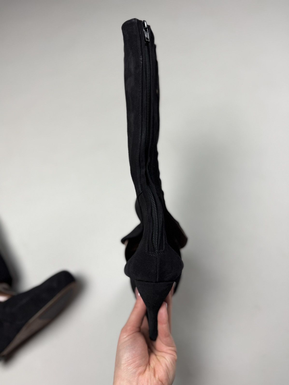 Marni Marni Suede Cut-out High Wedge Over The Knee Boots Shoes Size US 6 / IT 36 - 9 Thumbnail