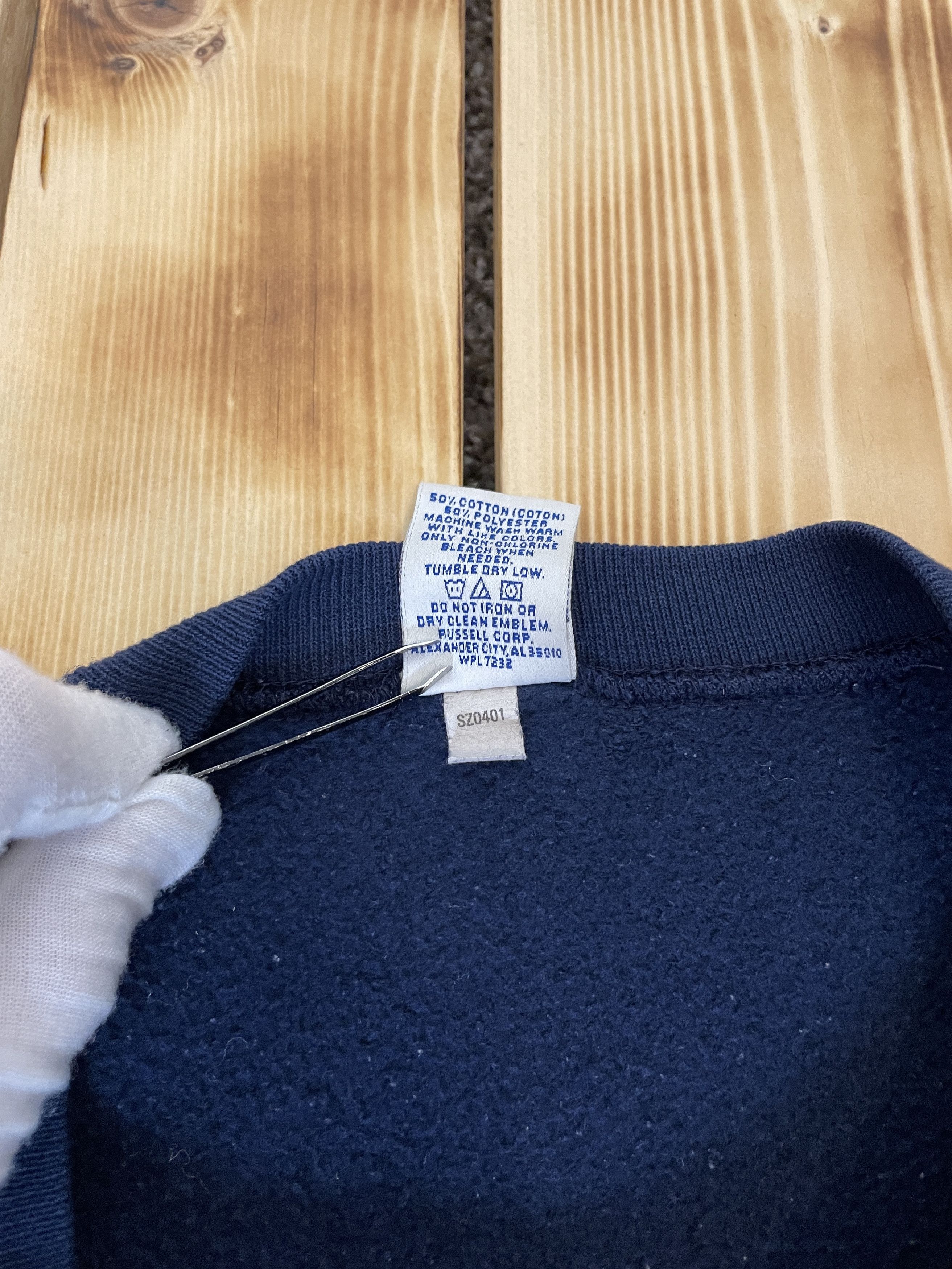 Russell Athletic Vintage Russell Athletic "GULLICKSON" Blank Sweatshirt Blue Size US L / EU 52-54 / 3 - 5 Thumbnail