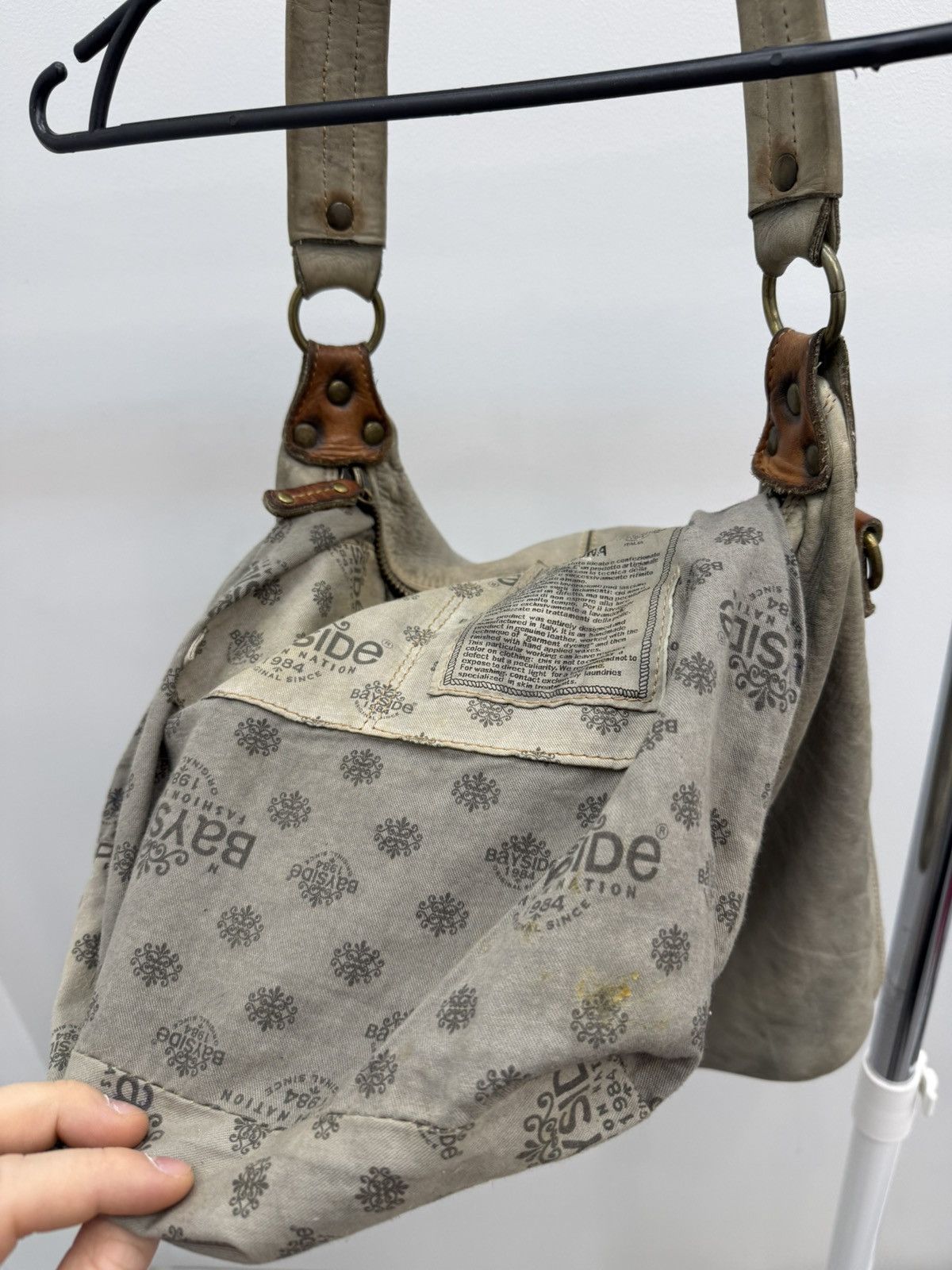 Vintage Elisabetta Bayside Distressed Leather Bag Size ONE SIZE - 11 Thumbnail